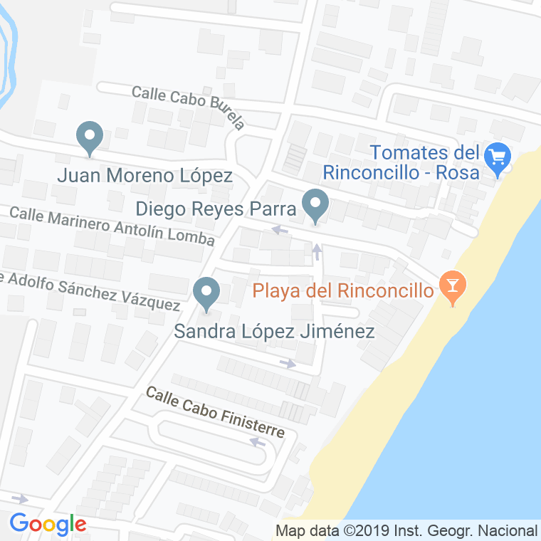 Código Postal calle Cabo San Vicente en Algeciras