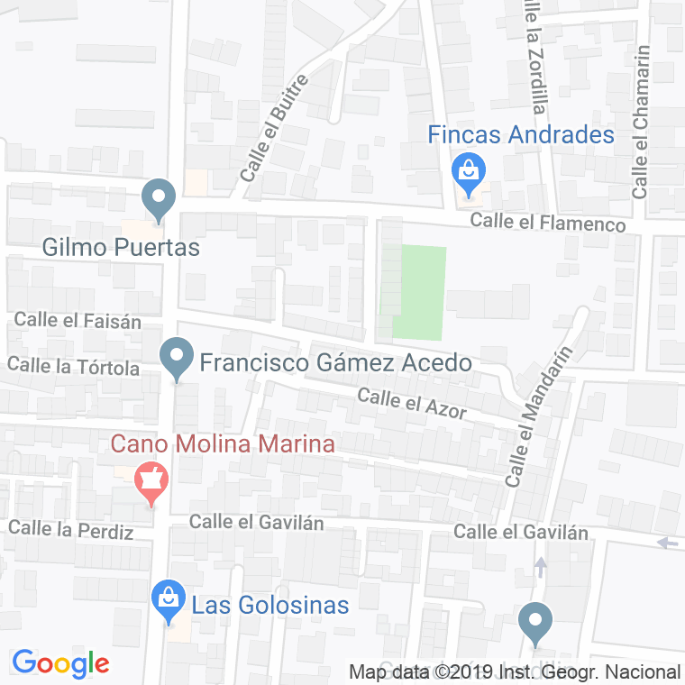 Código Postal calle Cigueña, La en Algeciras