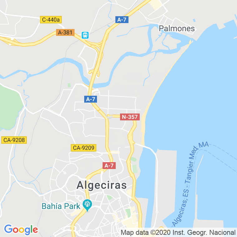 Código Postal calle Cipreses en Algeciras