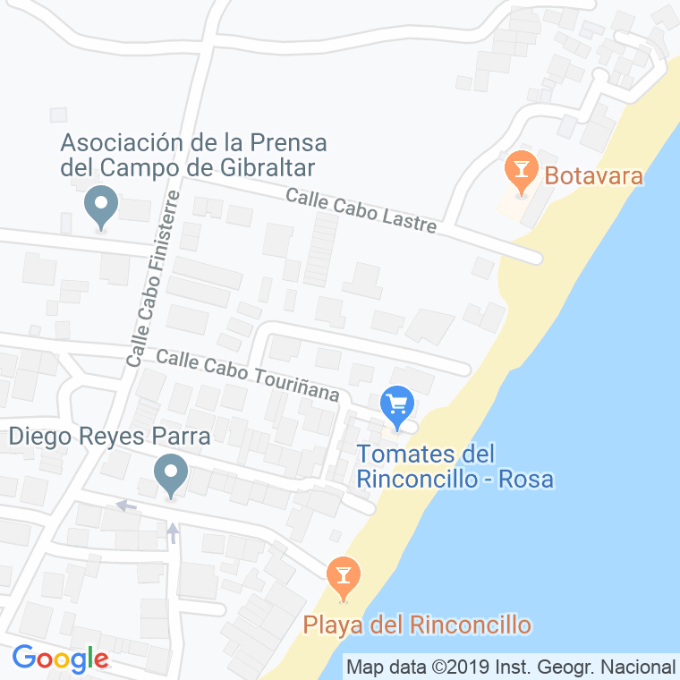 Código Postal calle Colonia San Carlos en Algeciras
