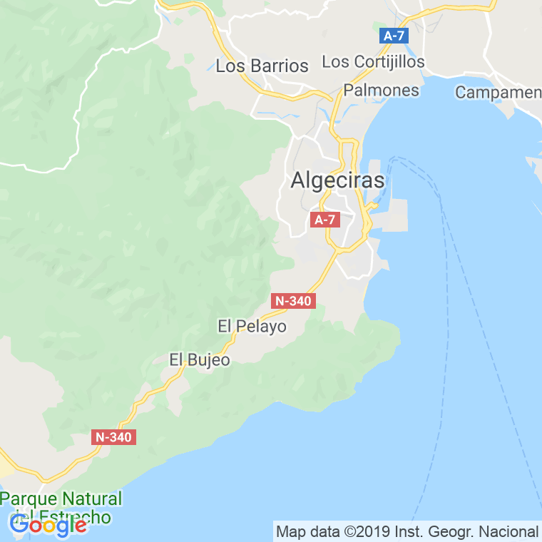 Código Postal calle Africa en Algeciras