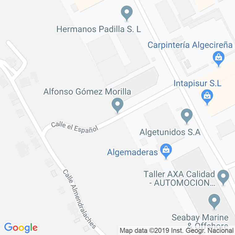 Código Postal calle Argentino, El en Algeciras