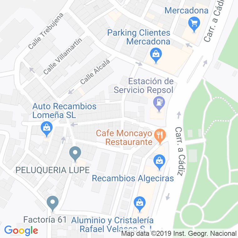 Código Postal calle Barbate en Algeciras