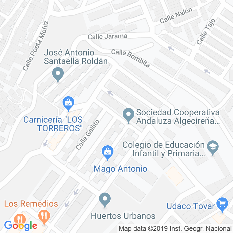 Código Postal calle Belmonte en Algeciras