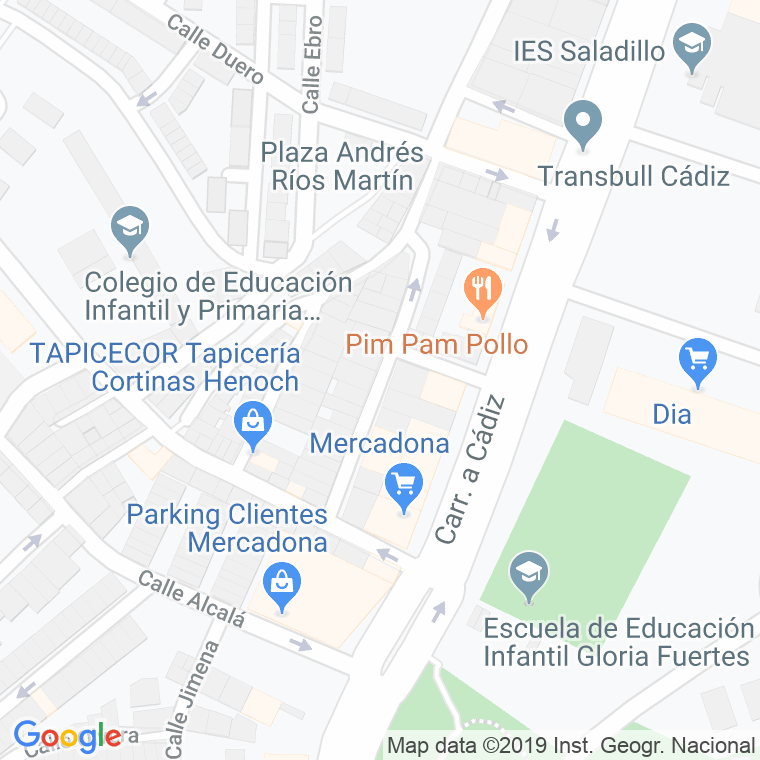 Código Postal calle Benaocaz en Algeciras