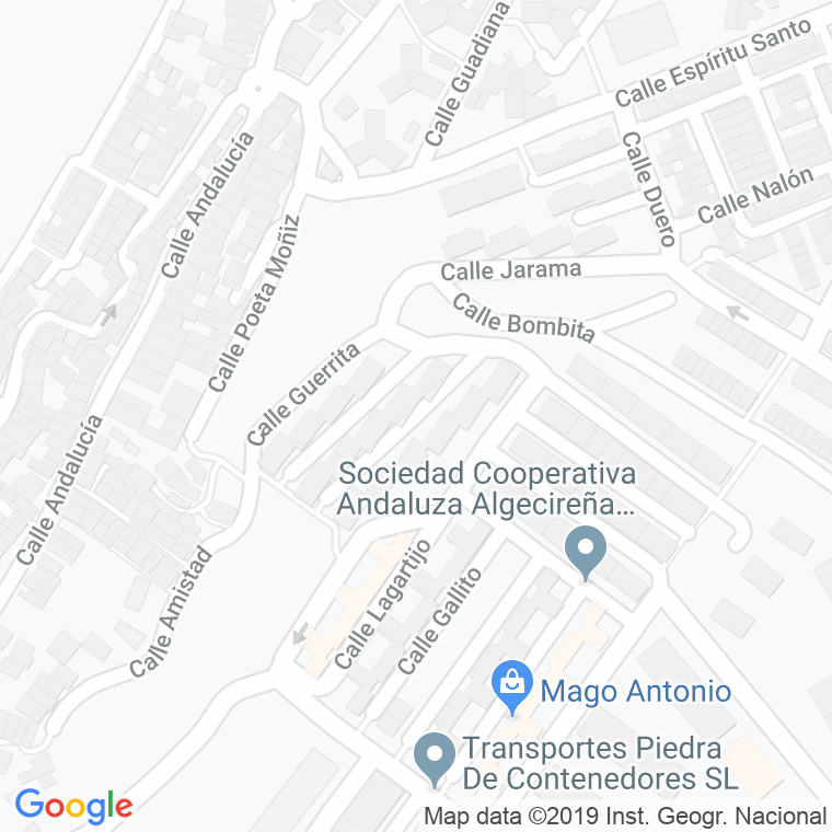 Código Postal calle Chicorro en Algeciras