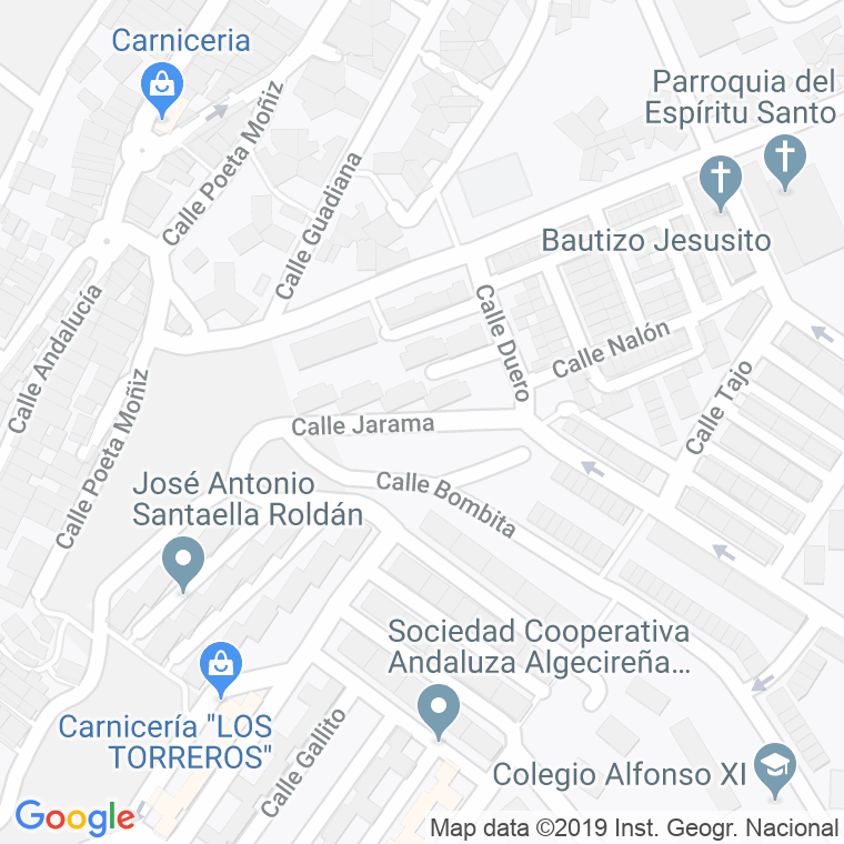 Código Postal calle Jarama en Algeciras