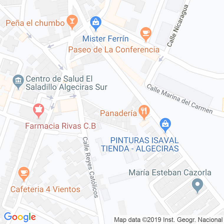 Código Postal calle Antonio De Mendoza en Algeciras