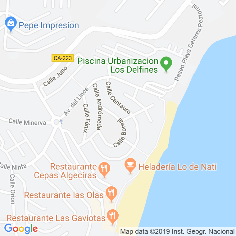 Código Postal calle Boreal en Algeciras