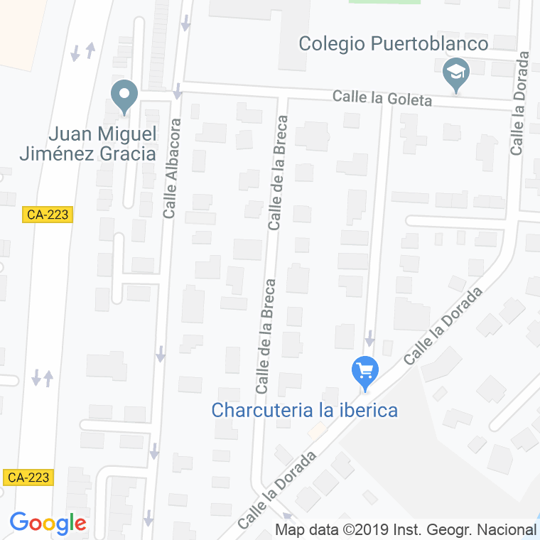 Código Postal calle Breca, De La en Algeciras