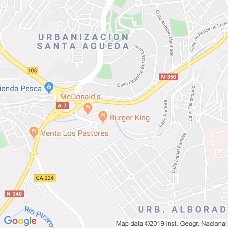 Código Postal calle Camaron De La Isla en Algeciras