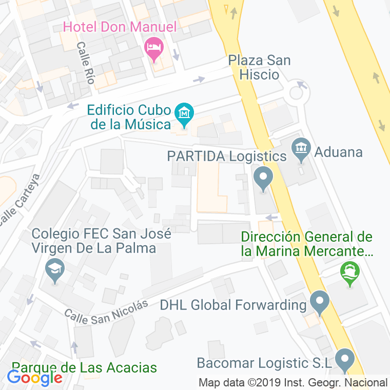 Código Postal calle Catalanes en Algeciras