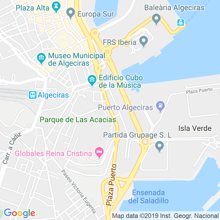 Código Postal calle Conferencia, De La, paseo en Algeciras