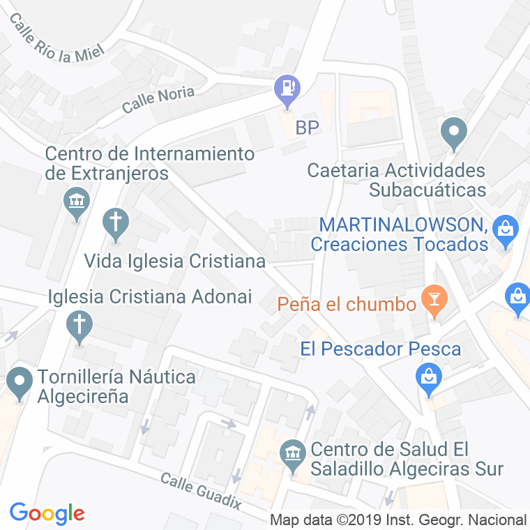 Código Postal calle Eladio Infantes en Algeciras