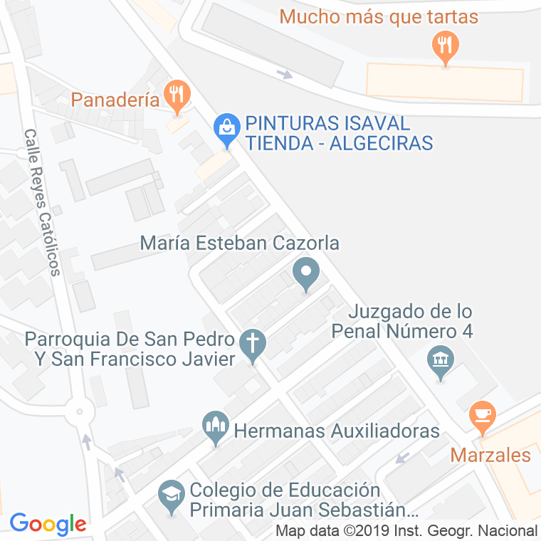 Código Postal calle Guetaria en Algeciras