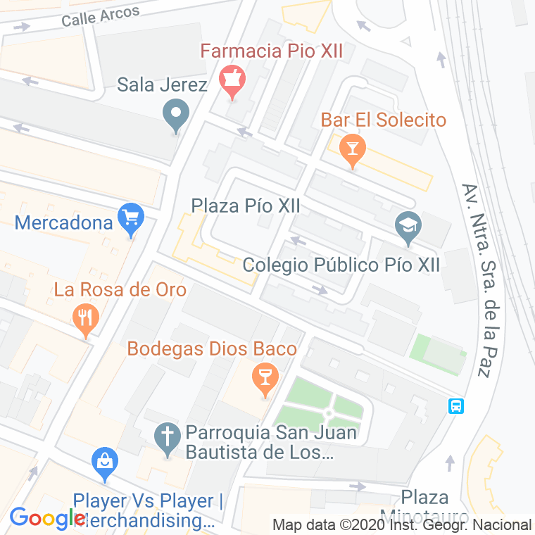Código Postal calle Bertemati en Jerez de la Frontera