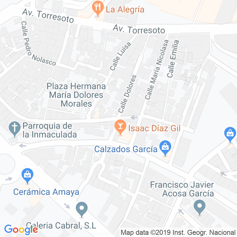 Código Postal calle Dolores en Jerez de la Frontera