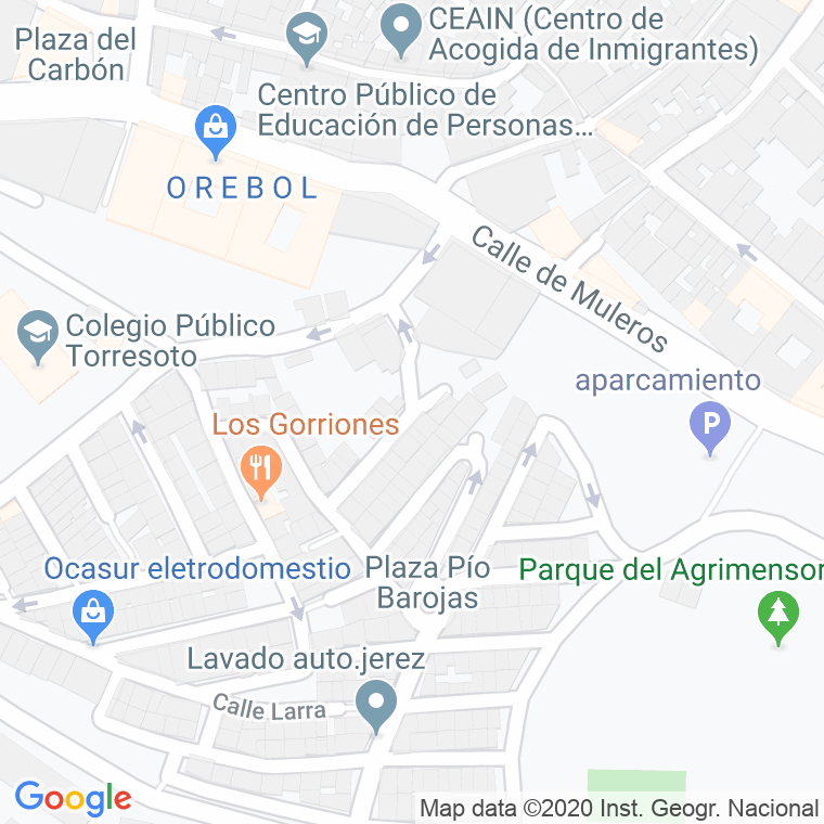 Código Postal calle Fernan Caballero en Jerez de la Frontera