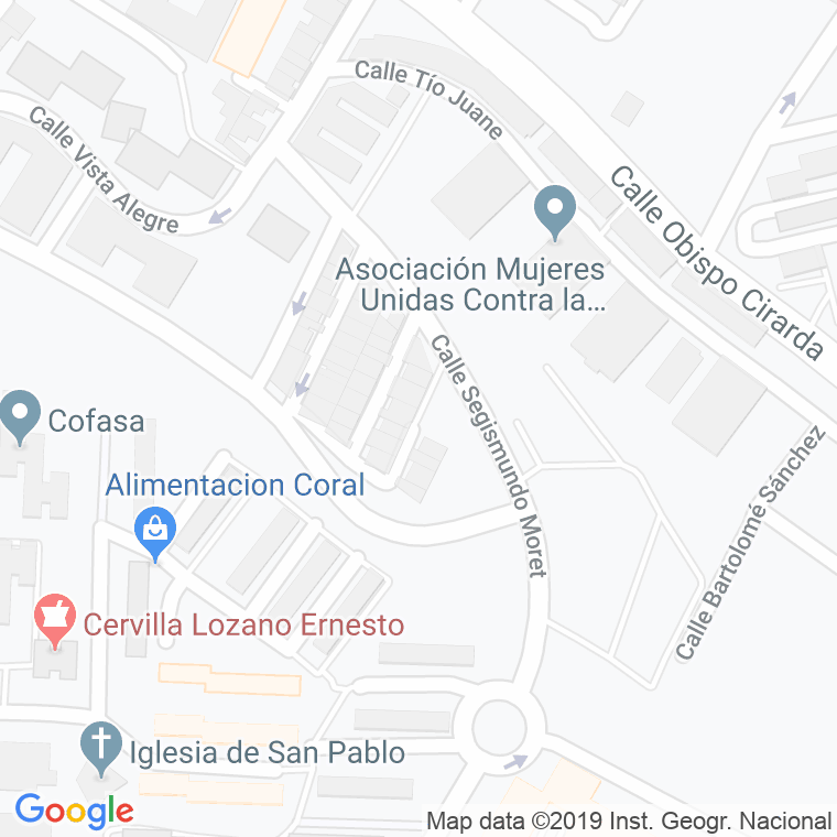 Código Postal calle Juan De Zamora en Jerez de la Frontera