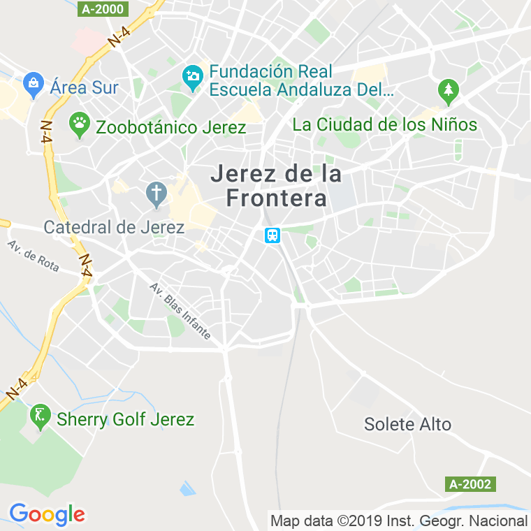 Código Postal calle Lanuza en Jerez de la Frontera