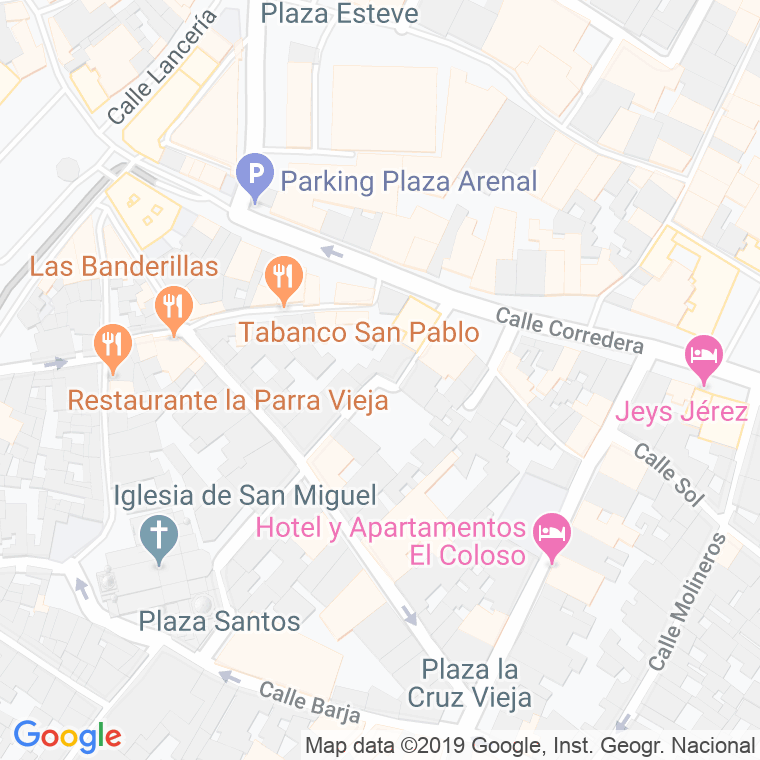 Código Postal calle Doña Felipa en Jerez de la Frontera