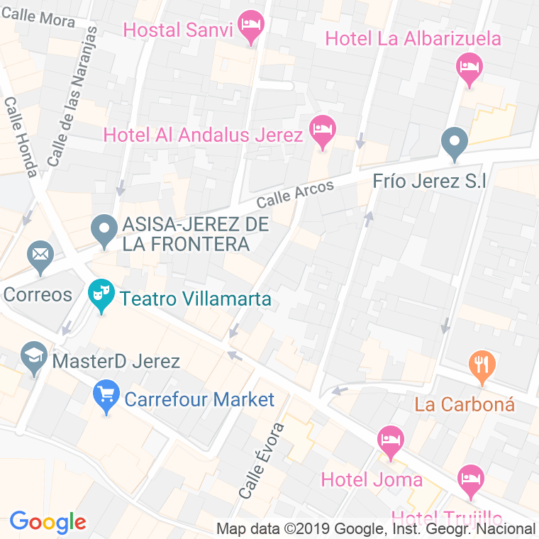 Código Postal calle Fontana en Jerez de la Frontera