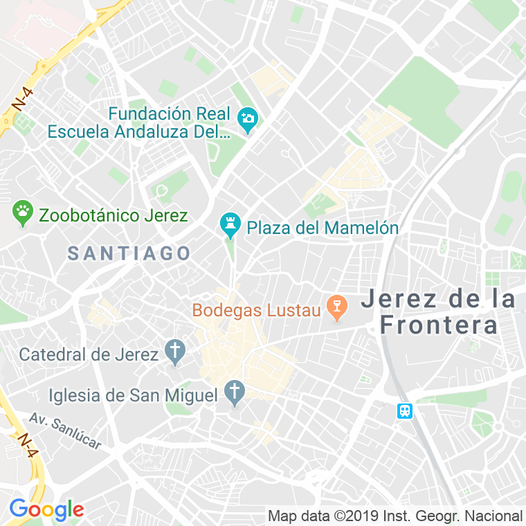 Código Postal calle Larga   (Impares Del 1 Al 51)  (Pares Del 2 Al 42) en Jerez de la Frontera