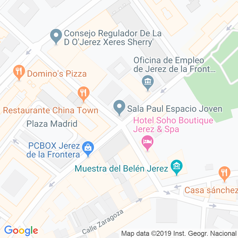 Código Postal calle Paul en Jerez de la Frontera
