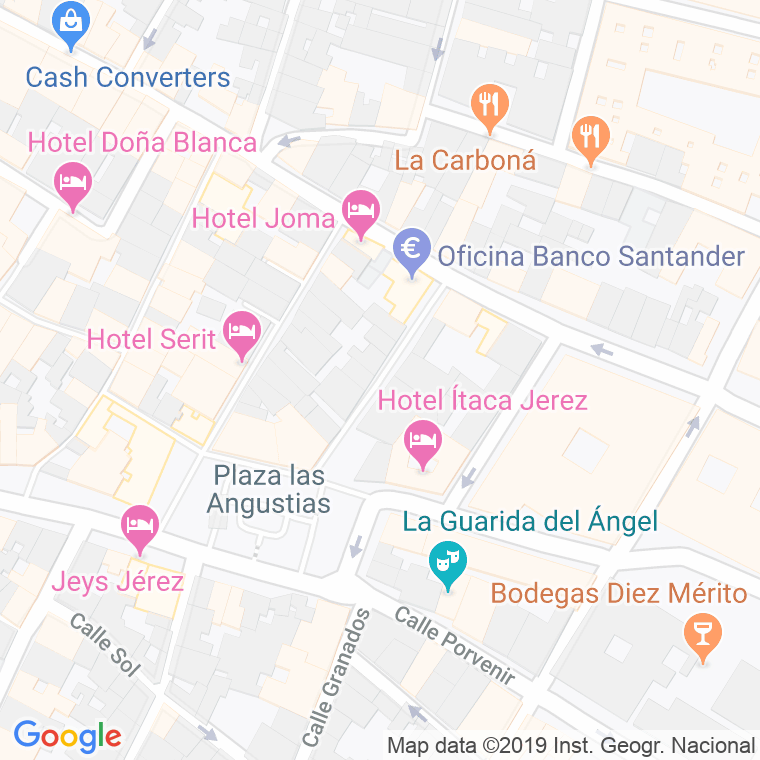 Código Postal calle Santisima Trinidad en Jerez de la Frontera