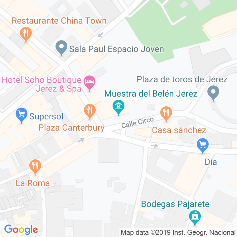 Código Postal calle Belen en Jerez de la Frontera