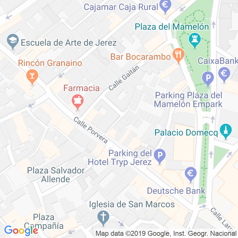 Código Postal calle Catalanes en Jerez de la Frontera