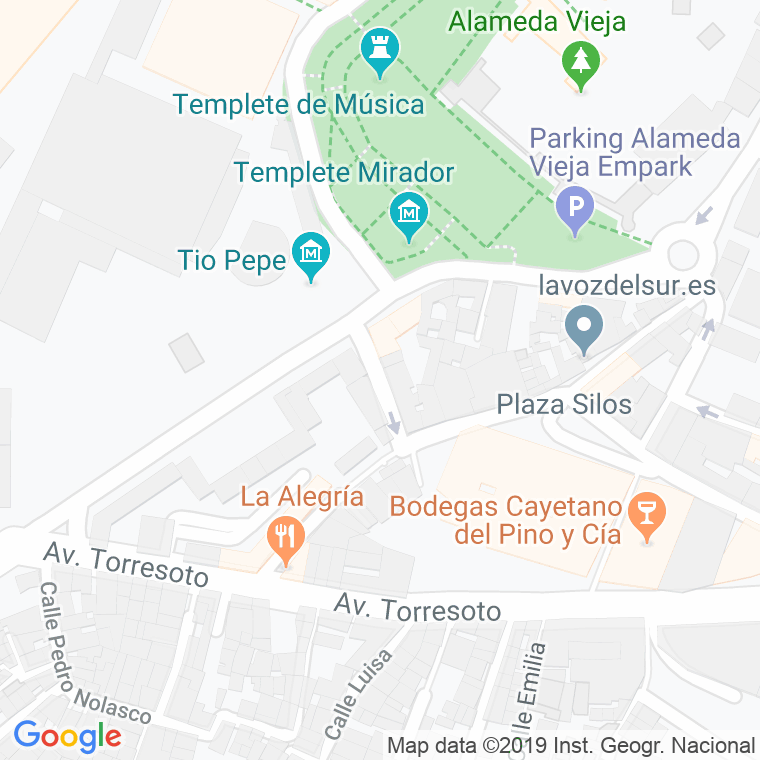 Código Postal calle Cayetano Picado en Jerez de la Frontera