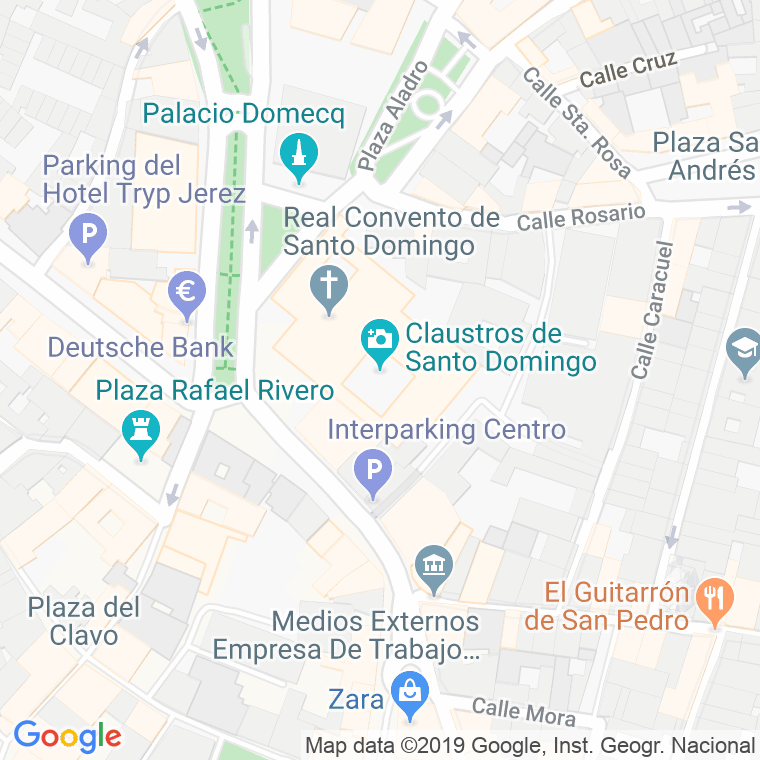 Código Postal calle Claustros en Jerez de la Frontera