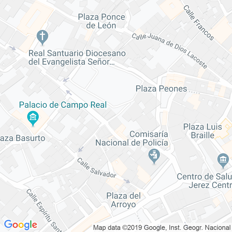 Código Postal calle Doctor Lillo en Jerez de la Frontera