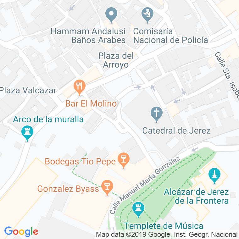 Código Postal calle Encarnacion, De La, plaza en Jerez de la Frontera
