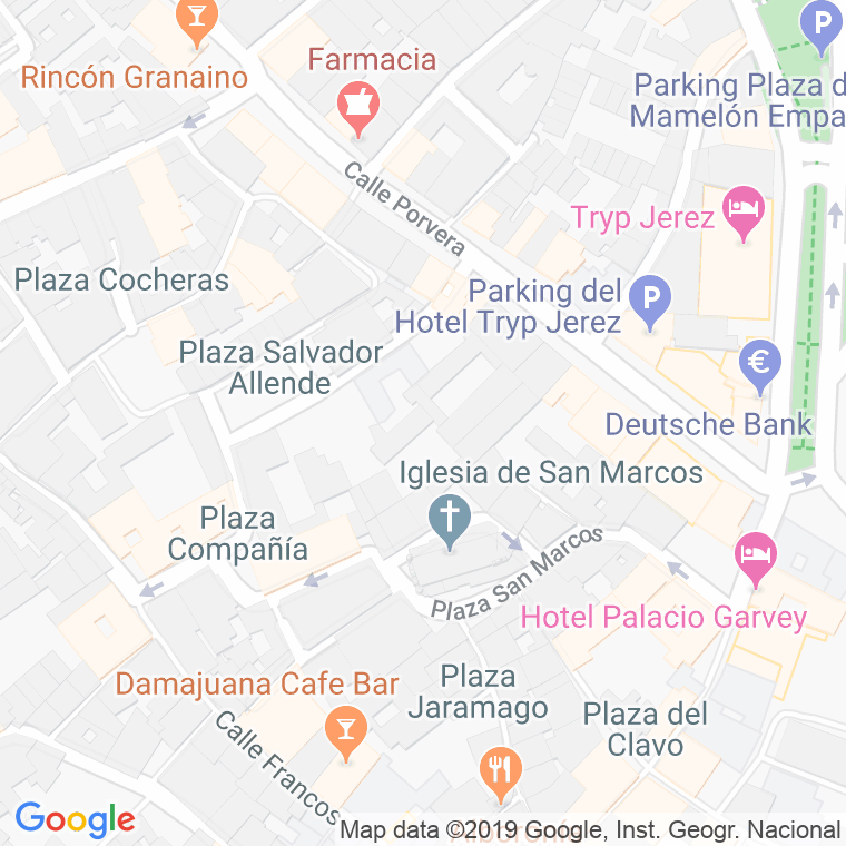 Código Postal calle Estrella en Jerez de la Frontera