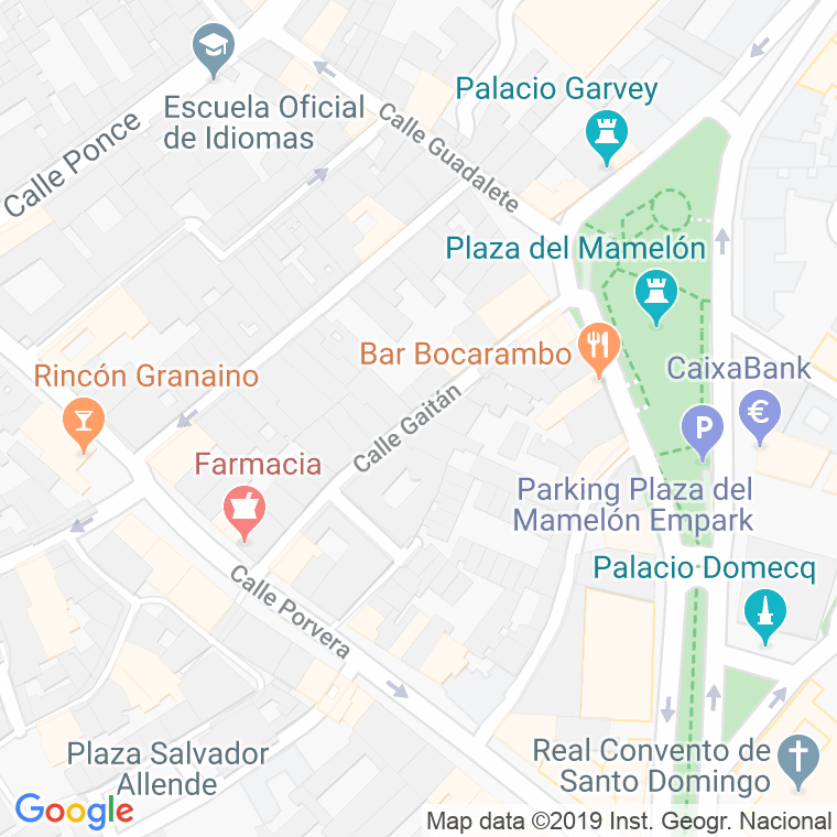 Código Postal calle Gaitan en Jerez de la Frontera