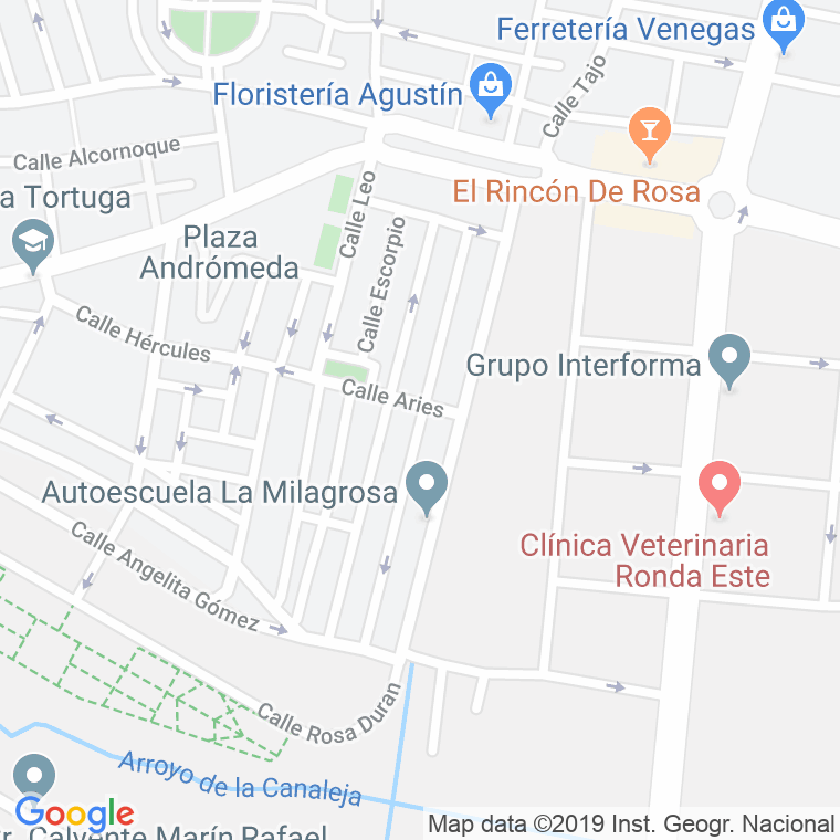 Código Postal calle Geminis en Jerez de la Frontera