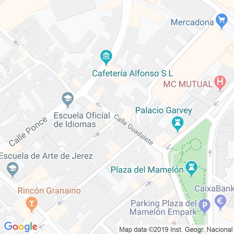 Código Postal calle Guadalete en Jerez de la Frontera