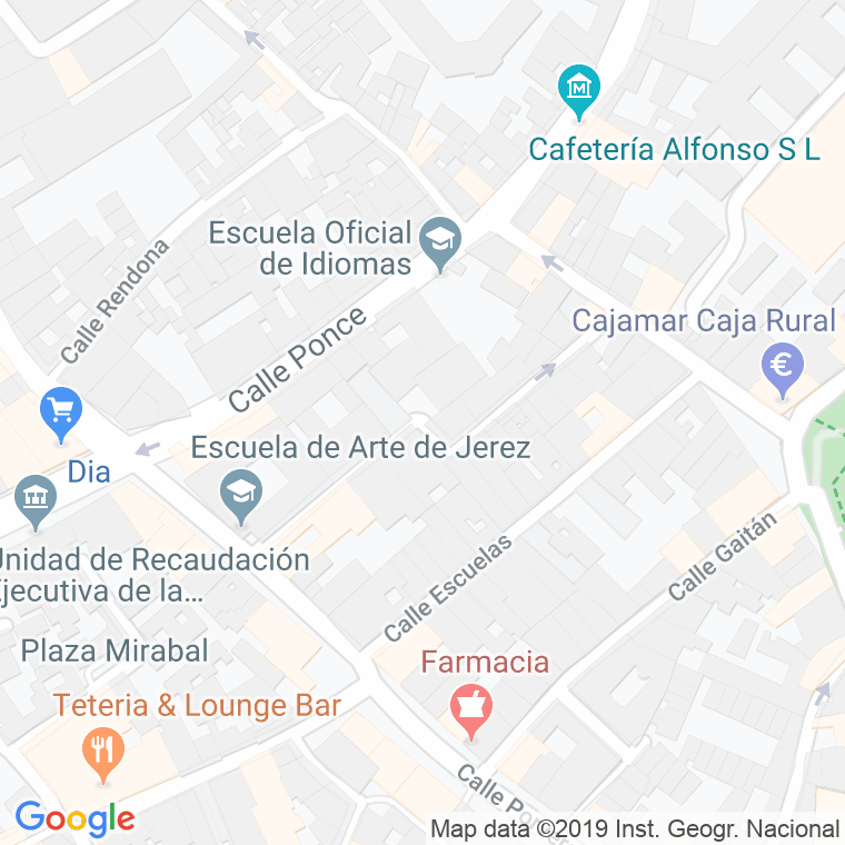 Código Postal calle Idolos en Jerez de la Frontera