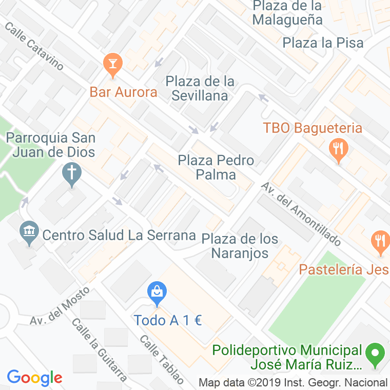 Código Postal calle Cartagenera en Jerez de la Frontera