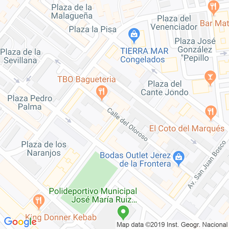 Código Postal calle Lagar en Jerez de la Frontera