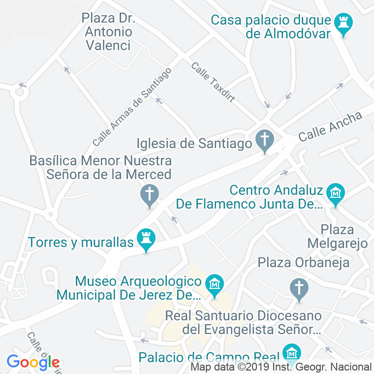 Código Postal calle Merced en Jerez de la Frontera