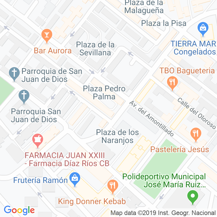 Código Postal calle Pedro Palma, plaza en Jerez de la Frontera