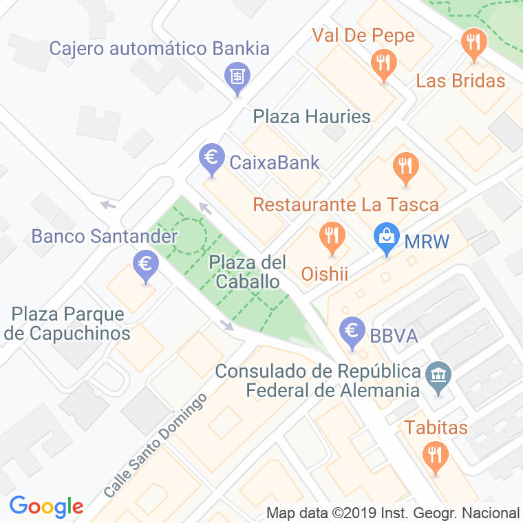 Código Postal calle Caballo, Del, plaza en Jerez de la Frontera