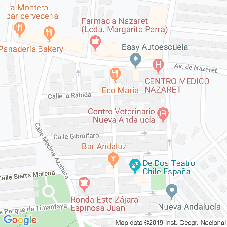 Código Postal calle Alhambra en Jerez de la Frontera