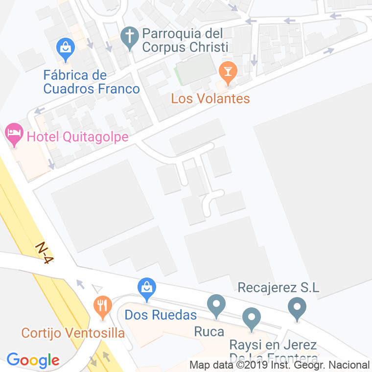 Código Postal calle Barriada De Olivar De Rivero en Jerez de la Frontera