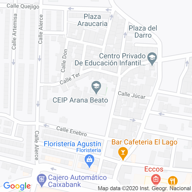 Código Postal calle Beato Arana, pasaje en Jerez de la Frontera