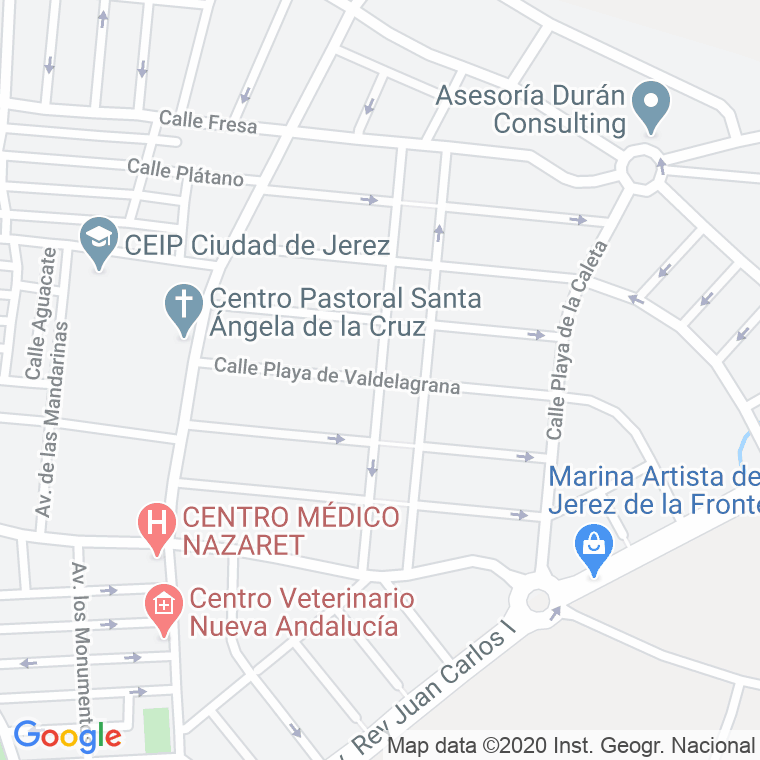 Código Postal calle Cala Del Aceite en Jerez de la Frontera