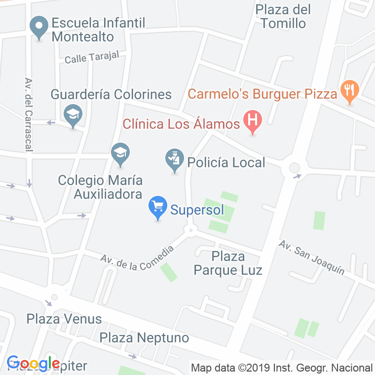 Código Postal calle Comedia, avenida en Jerez de la Frontera